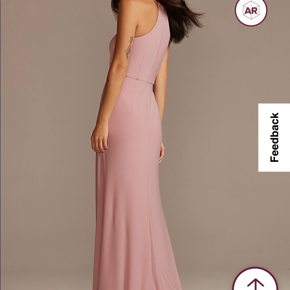 **Brand New with tags** STYLE # JERSEY A-LINE BRIDESMAID DRESS WITH KNOT DETAIL